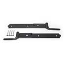 Snug Cottage [8294-12SP] Forged Steel Gate Strap Hinge Set - Strap w/ Pin to Screw - Black Finish - 12" L - Pair