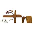 Snug Cottage [4700-110] Exterior Wood Gate Latch Set - Ash Timber - Cambridge Style - 11 1/2" L