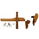 Snug Cottage [4701-110] Exterior Wood Gate Thumb Latch Set - Ash Timber - Oxford Style - 11 1/2" L