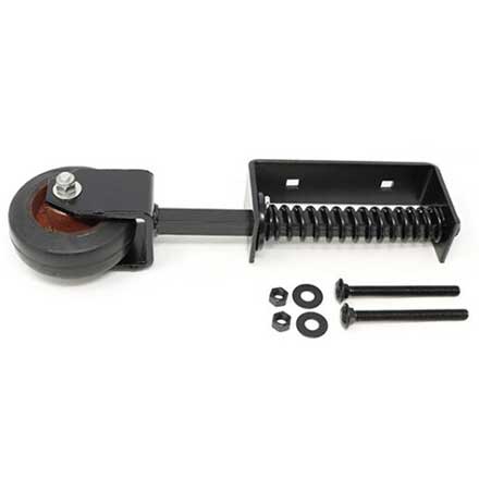 Snug Cottage [5110-00SP] Stainless Steel Heavy Duty Exterior Gate Wheel - Adjustable - Black Finish - 15" L