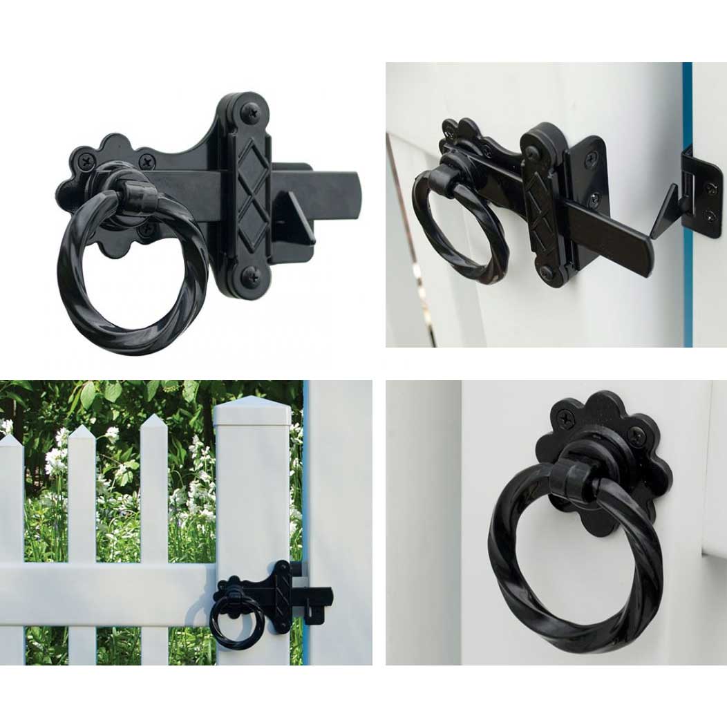 Snug Cottage Old Fashioned Gate Ring Turn Latches