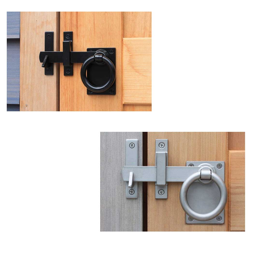 Snug Cottage Contemporary Gate Ring Turn Latches Snug Cottage Contemporary Gate Ring Turn Latches