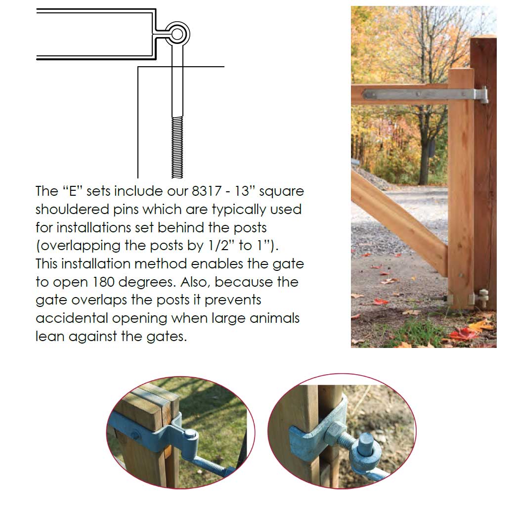 Snug Cottage [8312] Gate Strap Hinge Set