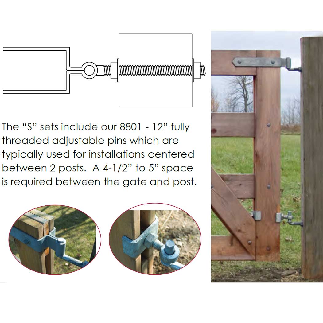 Snug Cottage [8312] Gate Strap Hinge Set