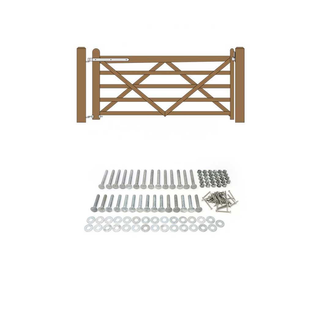 Snug Cottage [FP-DOUBLEV-G] Double V Gate Fastener Pack