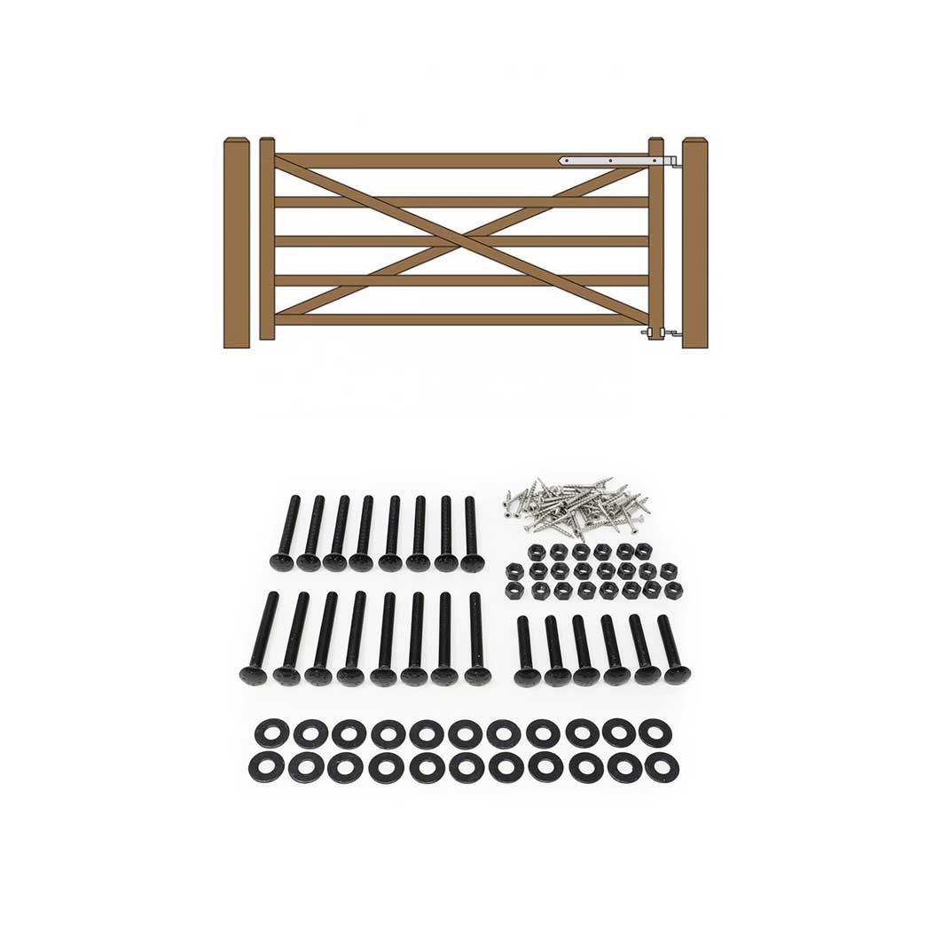 Snug Cottage [FP-XRAIL-B] Maine Gate Fastener Pack