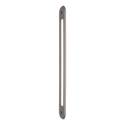 Top Knobs [TK3359AG] Die Cast Zinc Appliance Pull Backplate - Brockwell Series - Ash Gray Finish - 18" C/C - 19 5/8" L