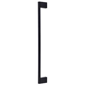 Top Knobs [M2502] Plated Steel Appliance/Door Pull Handle - Princetonian Series - Flat Black Finish - 12" C/C - 14" L