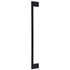Top Knobs [M2505] Plated Steel Appliance/Door Pull Handle - Princetonian Series - Flat Black Finish - 30&quot; C/C - 32&quot; L