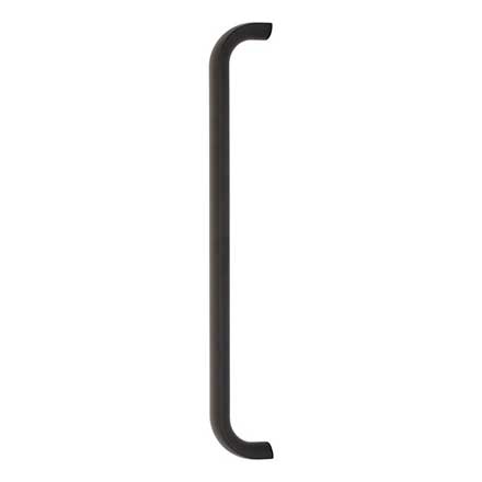 Top Knobs [TK3348BLK] Die Cast Zinc Appliance/Door Pull Handle - Brockwell Series - Flat Black Finish - 12" C/C - 12 1/2" L