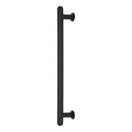 Top Knobs [TK3337BLK] Die Cast Zinc Appliance/Door Pull Handle - Lambert Series - Flat Black Finish - 12" C/C - 14 5/8" L