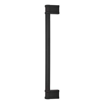 Top Knobs [TK3389BLK] Die Cast Zinc Appliance/Door Pull Handle - Newburn Series - Flat Black Finish - 18" C/C - 19 1/4" L