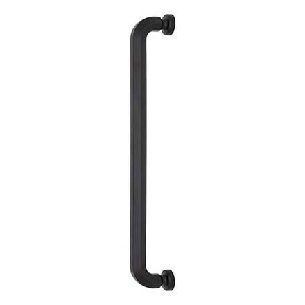 Top Knobs [TK3328BLK] Die Cast Zinc Appliance/Door Pull Handle - Stanmore Series - Flat Black Finish - 18" C/C - 19" L
