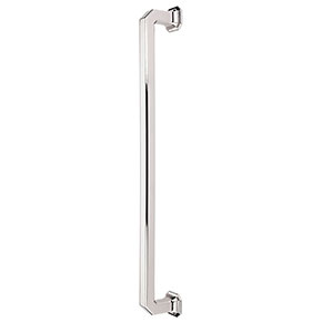 Top Knobs [TK292PN] Die Cast Zinc Appliance/Door Pull Handle - Emerald Series - Polished Nickel Finish - 12" C/C - 13" L