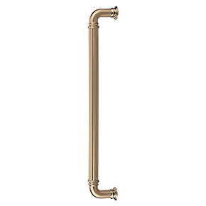 Top Knobs [TK327HB] Die Cast Zinc Appliance/Door Pull Handle - Reeded Series - Honey Bronze Finish - 12" C/C - 13 11/16" L