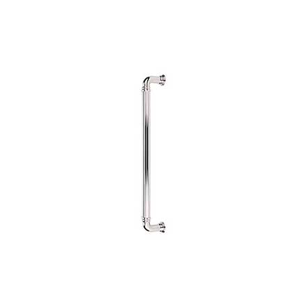 Top Knobs [TK327PN] Die Cast Zinc Appliance/Door Pull Handle - Reeded Series - Polished Nickel Finish - 12" C/C - 13 11/16" L