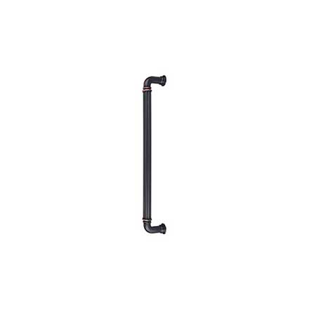 Top Knobs [TK327UM] Die Cast Zinc Appliance/Door Pull Handle - Reeded Series - Umbrio Finish - 12" C/C - 13 11/16" L