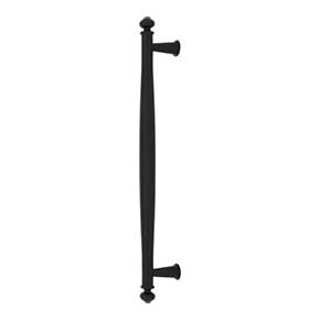 Top Knobs [TK3197BLK] Die Cast Zinc Appliance/Door Pull Handle - Coddington Series - Flat Black Finish - 12" C/C - 15" L