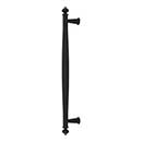 Top Knobs [TK3197BLK] Die Cast Zinc Appliance/Door Pull Handle - Coddington Series - Flat Black Finish - 12" C/C - 15" L