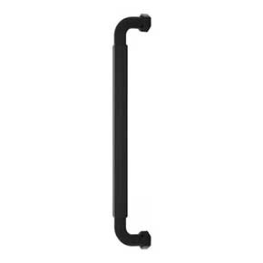 Top Knobs [TK3208BLK] Die Cast Zinc Appliance/Door Pull Handle - Dustin Series - Flat Black Finish - 18" C/C - 19" L