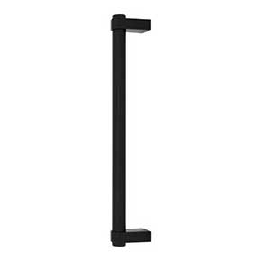 Top Knobs [TK3217BLK] Die Cast Zinc Appliance/Door Pull Handle - Lawrence Series - Flat Black Finish - 18" C/C - 19" L