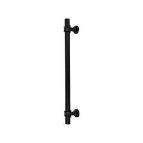 Top Knobs [M2775] Die Cast Zinc Appliance/Door Pull Handle - Bit Series - Flat Black Finish - 12" C/C - 14 15/16" L