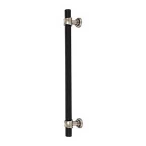 Top Knobs [M2778] Die Cast Zinc Appliance/Door Pull Handle - Bit Series - Flat Black & Pewter Antique Finish - 12" C/C - 14 15/16" L