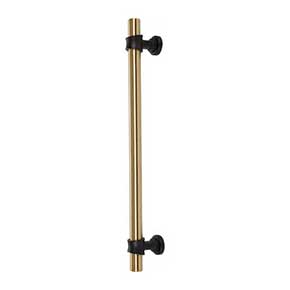 Top Knobs [M2789] Die Cast Zinc Appliance/Door Pull Handle - Bit Series - Honey Bronze & Flat Black Finish - 18" C/C - 20 15/16" L