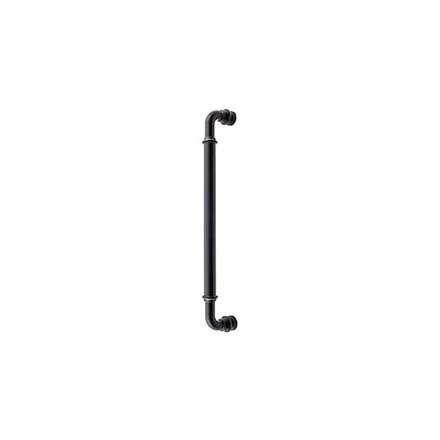 Top Knobs [TK889BLK] Die Cast Zinc Appliance/Door Pull Handle - Brixton Series - Flat Black Finish - 12" C/C - 12 7/8" L