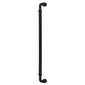 Top Knobs [TK891BLK] Die Cast Zinc Appliance/Door Pull Handle - Brixton Series - Flat Black Finish - 18" C/C - 18 1/2" L