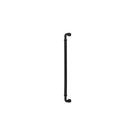 Top Knobs [TK891BLK] Die Cast Zinc Appliance/Door Pull Handle - Brixton Series - Flat Black Finish - 18" C/C - 18 1/2" L