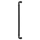 Top Knobs [TK891BLK] Die Cast Zinc Appliance/Door Pull Handle - Brixton Series - Flat Black Finish - 18&quot; C/C - 18 1/2&quot; L