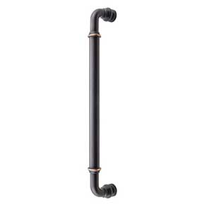 Top Knobs [TK891UM] Die Cast Zinc Appliance/Door Pull Handle - Brixton Series - Umbrio Finish - 18" C/C - 18 1/2" L