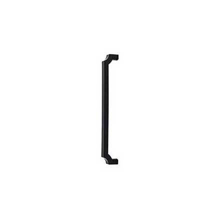 Top Knobs [TK3027BLK] Die Cast Zinc Appliance/Door Pull Handle - Davenport Series - Flat Black Finish - 12" C/C - 12 5/8" L