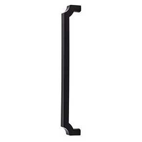 Top Knobs [TK3028BLK] Die Cast Zinc Appliance/Door Pull Handle - Davenport Series - Flat Black Finish - 18" C/C - 18 5/8" L