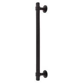 Top Knobs [TK3007BLK] Die Cast Zinc Appliance/Door Pull Handle - Ellis Series - Flat Black Finish - 12" C/C - 14 3/16" L