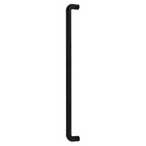Top Knobs [TK3047BLK] Die Cast Zinc Appliance/Door Pull Handle - Hartridge Series - Flat Black Finish - 12" C/C - 12 3/4" L