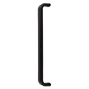 Top Knobs [TK3017BLK] Die Cast Zinc Appliance/Door Pull Handle - Telfair Series - Flat Black Finish - 12" C/C - 12 9/16" L