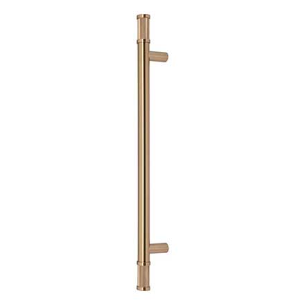 Top Knobs [TK3238HB] Steel Appliance/Door Pull Handle - Burnham Series - Honey Bronze Finish - 12" C/C - 17" L