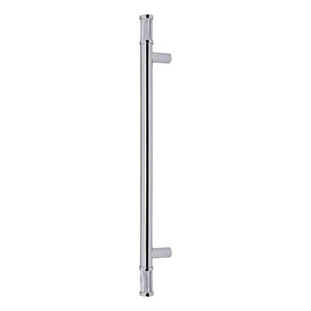 Top Knobs [TK3238PC] Steel Appliance/Door Pull Handle - Burnham Series - Polished Chrome Finish - 12" C/C - 17" L