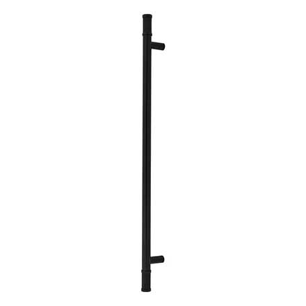 Top Knobs [TK3239BLK] Steel Appliance/Door Pull Handle - Burnham Series - Flat Black Finish - 18" C/C - 23" L