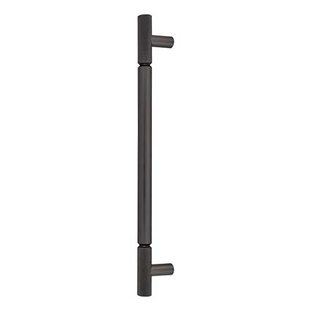 Top Knobs [TK3246AG] Steel Appliance/Door Pull Handle - Prestwick Series - Ash Gray Finish - 12" C/C - 14 5/8" L