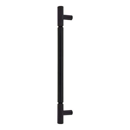 Top Knobs [TK3246BLK] Steel Appliance/Door Pull Handle - Prestwick Series - Flat Black Finish - 12" C/C - 14 5/8" L