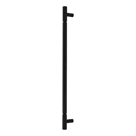 Top Knobs [TK3247BLK] Steel Appliance/Door Pull Handle - Prestwick Series - Flat Black Finish - 18" C/C - 20 5/8" L