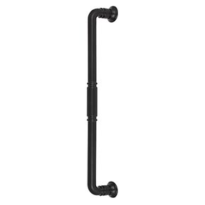 Top Knobs [TK1008BLK] Die Cast Zinc Appliance/Door Pull Handle - Kent Series - Flat Black Finish - 12" C/C - 13 1/8" L