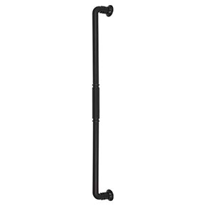 Top Knobs [TK1009BLK] Die Cast Zinc Appliance/Door Pull Handle - Kent Series - Flat Black Finish - 18" C/C - 19 1/8" L