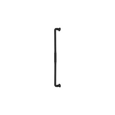 Top Knobs [TK1009BLK] Die Cast Zinc Appliance/Door Pull Handle - Kent Series - Flat Black Finish - 18" C/C - 19 1/8" L