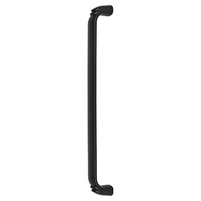 Top Knobs [TK1037BLK] Die Cast Zinc Appliance/Door Pull Handle - Pomander Series - Flat Black Finish - 12" C/C - 12 5/8" L