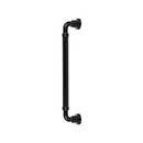 Top Knobs [TK3147BLK] Die Cast Zinc Appliance/Door Pull Handle - Cranford Series - Flat Black Finish - 12" C/C - 13 3/8" L