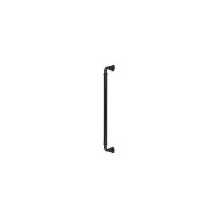 Top Knobs [TK3148BLK] Die Cast Zinc Appliance/Door Pull Handle - Cranford Series - Flat Black Finish - 18" C/C - 19 3/8" L